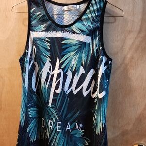 Tropical Dream Mesh Tank Top
